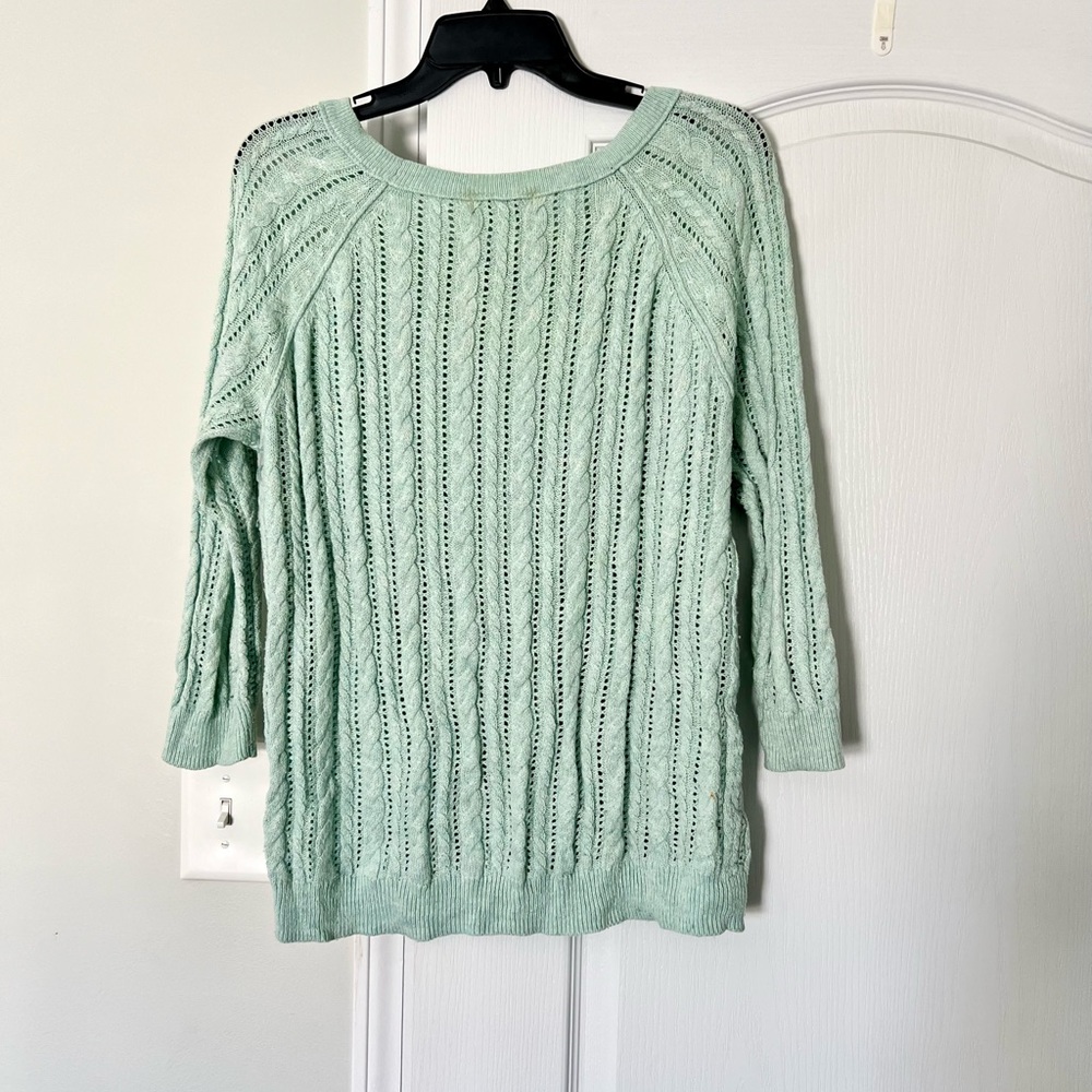American Eagle Outfitters | light green long sleeve sweater - M - Picture 2 of 8